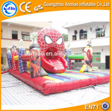 Spiderman inflável jump pad jumping mat jumper inflável